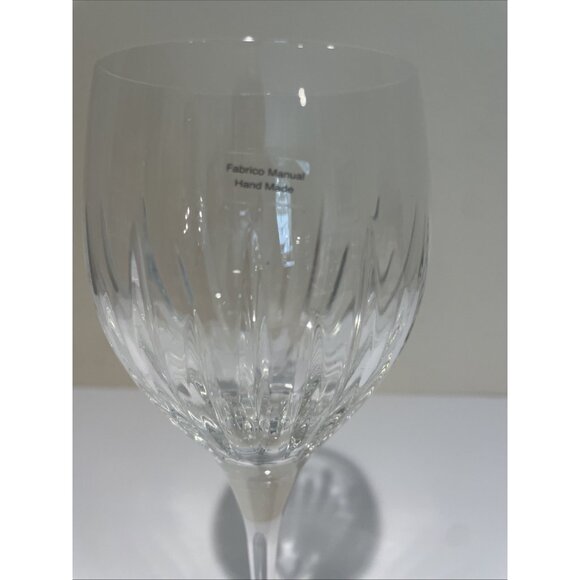 Vintage Atlantis Crystal Stemware Piano Water Goblet Hand Made 9.5" Tall - Picture 3 of 9